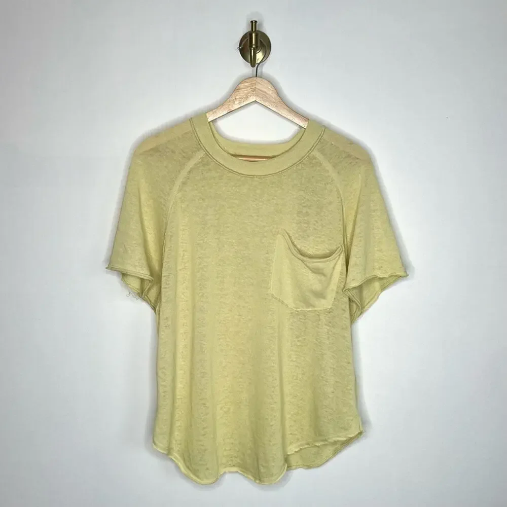 Free People Kyoto Oversized T-Shirt Lime